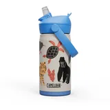 CamelBak Thrive Flip Straw Kinder-Wasserflasche, 340 ml, Edelstahl, schützt unsere Freunde