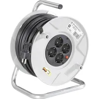 Brennenstuhl Kabeltrommel 50.00m Schwarz Schutzkontakt-Stecker