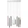 Brilliant Cembalo 14-flg. 4W LED integriert 180 cm zylinderförmig braun