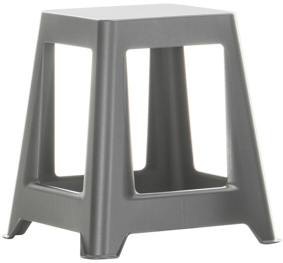 Vitra Hocker Chap grau, Designer Konstantin Grcic, 45.5x43x43 cm