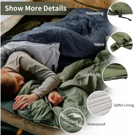 luxuskollektion Deckenschlafsack 3 Jahreszeit Wasserdicht Ultraleicht