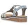 Rieker Riemchensandale Damen Hellblau/Rosé/Silberfarben 40