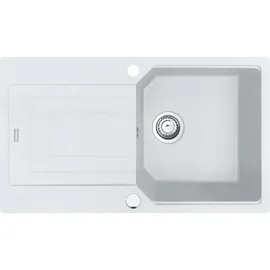 Franke Urban UBG 611-86 links Unterbauspüle grau Excenterbetätigung 840 x 480 mm