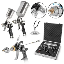 STAHLWERK Lackierpistolen Set SGS-1125 ST 21 Teile 3 mit 0,8/1,4/1,7 mm Düsensatz