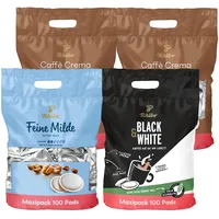 Tchibo Probierset Feine Milde, Caffè Crema & BLACK&WHITE Kaffeepads, 400 Stück