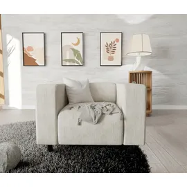 s-style möbel Sessel Gustav Cord 72 x 71 x 70 cm Beige