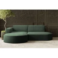 Kaiser Möbel Ecksofa Designer MODENA STUDIO stoff Dicker cord Poso Grün Links