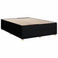 VidaXL Bettgestell ohne Matratze Schwarz 160x200 cm Stoff