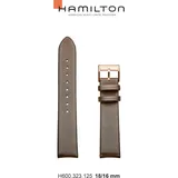 Hamilton Satinleder Jazzmaster Band-set Textil-braun-18/16 H694.323.125 - braun