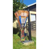 Sichtschutz & Duschkabiene für Solardusche Gartendusche Außendusche Natur