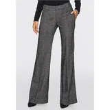 bonprix Marlene-Hose lockere Passform grau|schwarz 44