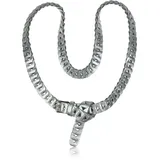 COLLEZIONE ALESSANDRO Ledergürtel " Element " in silber | Gr.: onesize