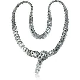 COLLEZIONE ALESSANDRO Ledergürtel " Element " in silber | Gr.: onesize