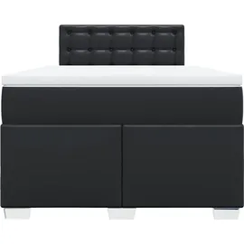 vidaXL Boxspringbett 120 x 200 cm Schwarz