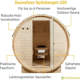 Artsauna Spitzbergen 220 inkl. 8 kW Ofen