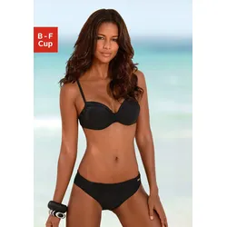 Bügel-Bikini, mit Raffungen am Cup, Gr. 38 - Cup B, schwarz, , 423405-38 Cup B