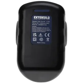EXTENSILO 2x Akku kompatibel mit Bosch 1645K-24, BACCS 24V, 52324, 52324B, 3924-24, 3960, 3452, 3924, 1660, 1660K-24 Werkzeug (3300 mAh, NiMH, 24 V)