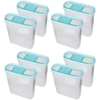 BestLivings Frischhaltebox Schüttdose 4,5 Liter 8er Pack / Türkis