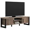 Ebuy24 Emile TV Tisch 2 Türen, 2 Fächer, EicheTabak dekor.