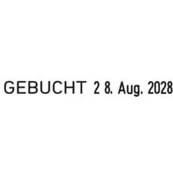 TRODAT Stempel Wortband mit Datum 1117