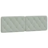 vidaXL 374733 Kopf-/Fußteil Hellgrau 160 Cm Samt