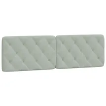 vidaXL 374733 Kopf-/Fußteil Hellgrau 160 Cm Samt