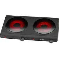tzs-first-austria Kochplatte FA-5096-2, Infrarot-Doppelkochplatte, schwarz, 2500 Watt