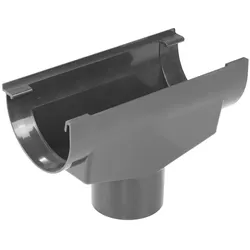 Rinnenablauf für Plastmo PVC Dachrinnen 150 mm --> 110 mm Fallrohr Graphit