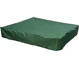 Sandkastenabdeckung Mit Kordelzug, Staubdichte Sandkastenabdeckung, Schutzplane, Grün (150 X 150 Cm)