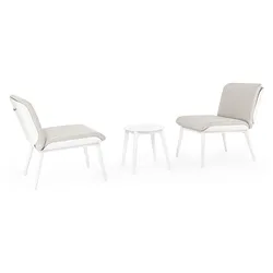 Balkon-Set Isabela aus Aluminium, Weiß