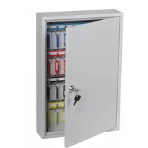 Phoenix KC0602K Schlüsselkasten grau mit 60 Haken Zylinderschloss