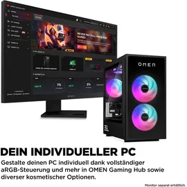 HP OMEN 35L Gaming Desktop Intel i7-14700F 32GB/1TB SSD RTX 4060 Ti Windows 11 - AM9L2EA#ABD