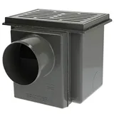 Upmann 80241 Kellerabläufe 15x22 cm DN 100, Grau