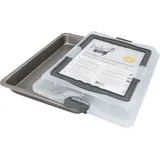 Birkmann Backblech mit Transporthaube 41,8 x 28,7 cm, Antihaftbeschichtung