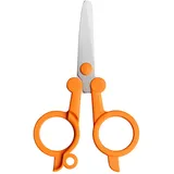 Fiskars Klappbare Schere, Länge: 11 cm, Für Rechts- und Linkshänder, Rostfreie Stahl-Klinge/Kunststoff-Griffe, Orange, Classic, 1005134