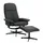 Happy Home Relaxsessel HWP58-SCH 82 x 106 x 85 cm Schwarz mit Hocker