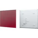 Fenix Infrarotheizung ECOSUN Glasheizung 300W 58,5 x 58,5 x 3,9cm), Weinrot