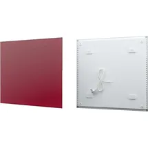Fenix Infrarotheizung ECOSUN Glasheizung 300W 58,5 x 58,5 x 3,9cm), Weinrot