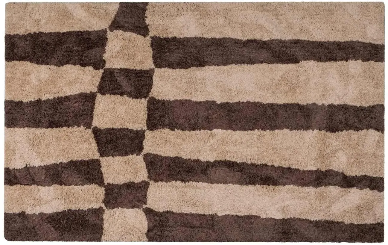 Teppich Fafa aus Wolle und Baumwolle, klassischer Stil, naturbraun, 200x300 cm, weich und pflegeleicht