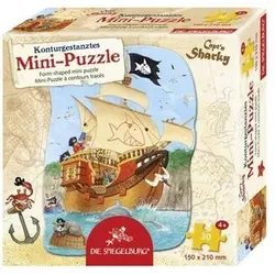 DIE SPIEGELBURG 21524 Minipuzzle Schiff ahoi! Capt'n Sharky (30 Teile)