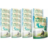 Dehner Best Nature Nassfutter, für Katzen, Wild / Ente /Nudeln, 16 x 85 g Beutel (1.36 kg)