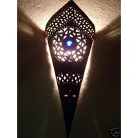 Marrakesch Orient & Mediterran Interior Orientalische Wandleuchte Fatma Blau