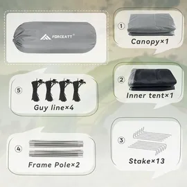 luxuskollektion Forceatt Zelt 2 Personen