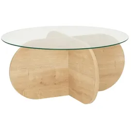 Asir Couchtisch BUBBLE 35x75 cm braun/klar - Braun