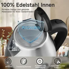 Homelux 1,7 l Silber