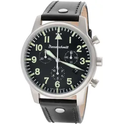 Messerschmitt ME-4544-SL Herrenuhr Chronograph für Flieger Schwarz