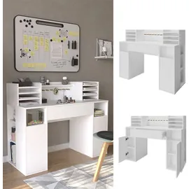 Vicco Schreibtisch Basteltisch XL Weiß