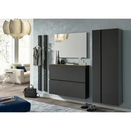 MODERANO LECCO Hänge-Garderobenschrank 60x165x33 Anthrazit