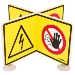 Dehn 700060 WuH-Schild Achtung Spannung - Zutritt verboten WHS AS ZFUV WHSASZFUV