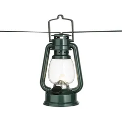 Konstsmide LED Sturmlaternen Lichterkette 8 grüne Sturmlaternen